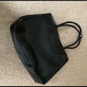 Black hi quality embossed leatherette carry all